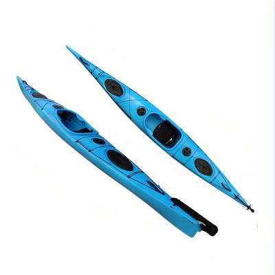 China Heavy Duty Hot Deal LLDPE Sit In 500cm Rotomolded Gondola Sandwich Kayak Adult Fishing Kayak for sale