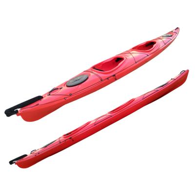 China Heavy Duty Double Seats 2 People Kayak LLDPE Fishing Kayak Family Tandem Kayak for sale