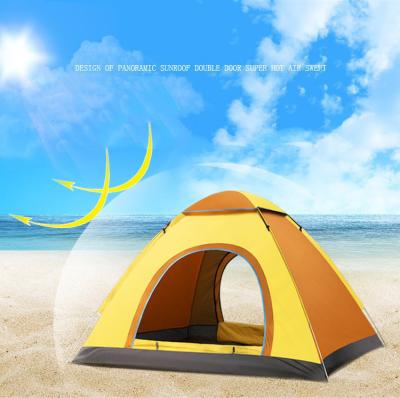 China Hot Sales Extended Type Pop Up Tent 3-4 Person Camping Tents Outdoor Automatic Tent for sale