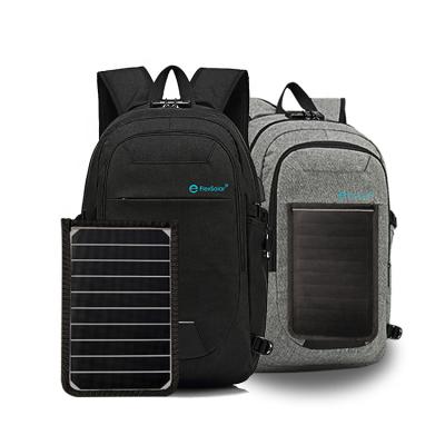 China USB Solar Panel Waterproof Charging Left Hand Backpack for Outdoor Hiking Camping for sale