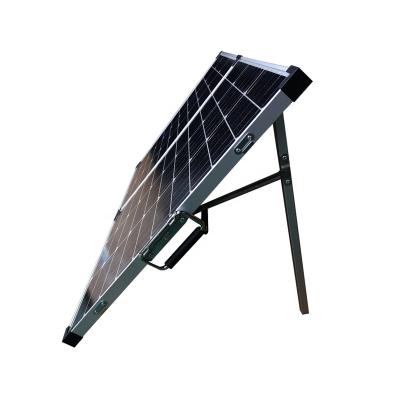 China Wholesale 12V 18V Fast Charger Waterproof Tempered Glass 100W Solar Charger Portable Solar Panel With Kickstands for sale