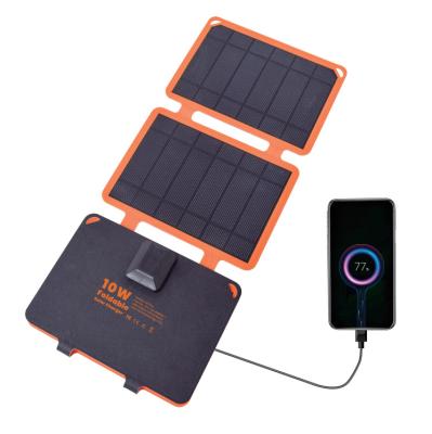 China For Outdoor Camping High Efficiency 10W Solar Panel Portable Foldable Solar Charger For Outdoor Camping, Hiking for sale