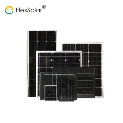 China Charger Controller Factory Price Mono Solar Panel 50W 18V 19V 20V PMW Mono Solar Panel 50W 100W for sale