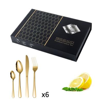 China Silver Black Tableware Popular Wedding Disposable Gold Tableware Spoon Knife Fork Stainless Steel Metal Dorados Cube Set Stainless s for sale