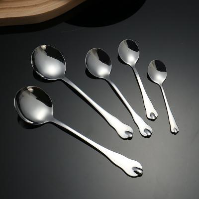 China Western Steak Tableware/Knife Sustainable Hotel Stainless Steel Food, Spoon Fork and Coffee Stir Spoon Fruit Fork Set for sale