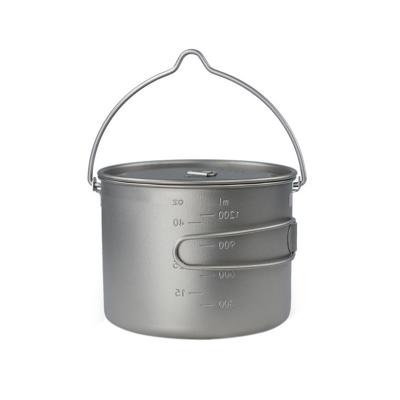 China Factory Outdoor Smart Supply Baoji ZTC Ultralight 100% Pure Titanium Pots and Pans for sale