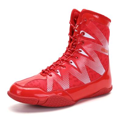 China Stylish Training Wrestling Boxing Shoes Men's Professional Boxing Sports Shoes Spring Mesh Breathable Fitness Shoes Weightlifting for sale