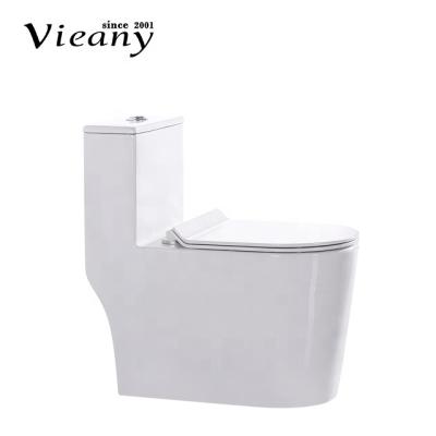 China Types China Sanitary Washdown Toiletries Double-flow Color Flush One Piece Toilet OK-4053 for sale