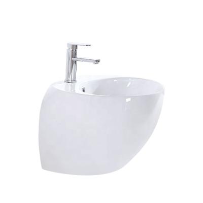 China Vieany Modern Brand Ceramic OK--4250 Wall Hung Basin Style Modern Design Around Sharp Suitable Hotel Villa Apartment for sale