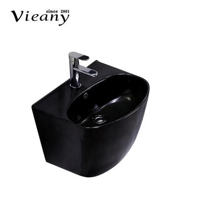 China Modern vieany wall hung basin shape single washbasin AB-262 wall mounted for sale