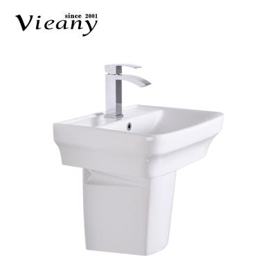 China Hotel Supplier Good Quality Modern Rectangular Bathroom Hand Single Hole Wash Basin for sale