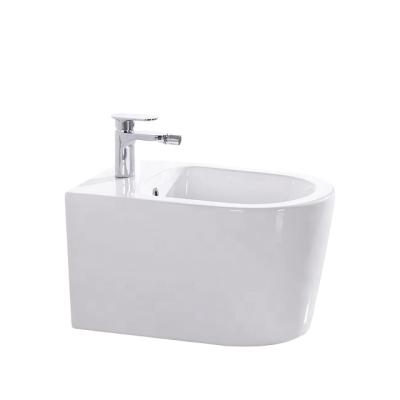 China Bathroom Modern Porcelain Sanitary Ware Wall Hung Ceramic Bidet White Color With High Quality OK-4131 for sale