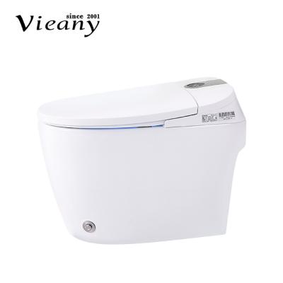 China Double-Flow Multi-Function Pure White Auto Smart Intelligent Tankless Toilet for sale