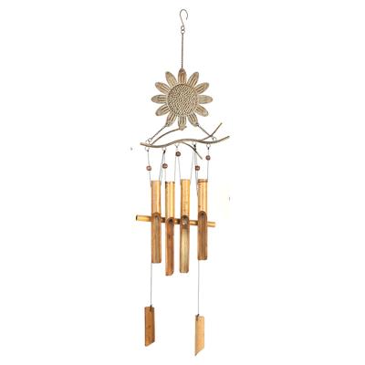 China metal & Iron Wind Chime Tube Metal Home Decor Bamboo Painted Wind Chimes for sale