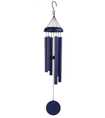 China Country Fashion Colorful Metal Wind Chimes with Blue Ornaments Metal and Aluminum 0.8kg 160mmx160mmx914mm for sale