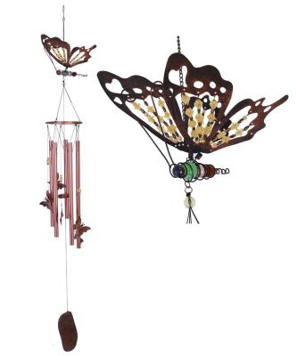 China New Metal Color Butterfly Wind Chimes for Indoor/Outdoor Garden Yard Decoration for sale