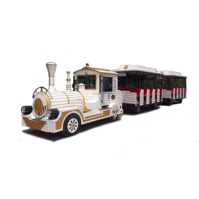 China Amusement Park Playground Trackless Equipment 42P Seesighting Train Best Sale Tourist Diesel for sale