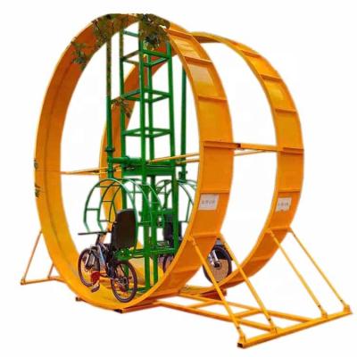 China Amusement Park Christmas Sport Amusement Rides 360 Degree Manpower Flight Bike Attractions For Adults for sale