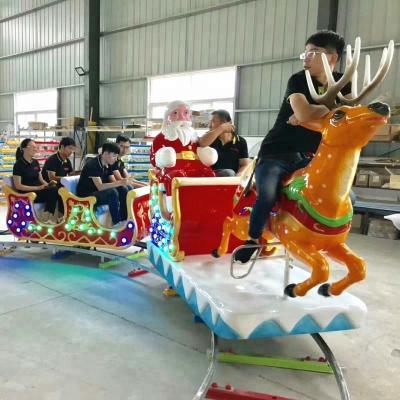 China Shopping Mall 2018 New Design Christmas Electric Track Train for sale