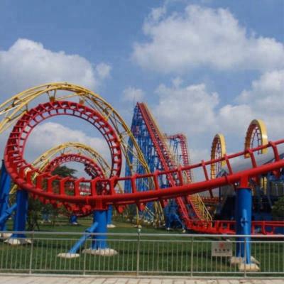 China 440m Middle Three Rings Captivate Roller Coaster Amusement Park Super Ride 16 People for sale