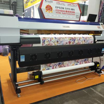 China Advertising Company Best Price Dye Sublimation Large Format 1.9m Printer FD1900 for sale