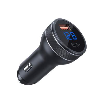 China With LED Digital Voltage Display 1 Sample Available KIVEE UT76 Car Charger USB C Fast Charging Car Charger For Type-C 36W PD Mobile Car Charger for sale