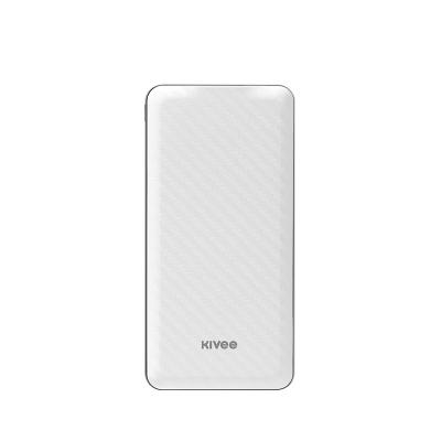 China Fast Power Battery Indicator KIVEE PT206D 18W Charging Mobile Power Bank 10000mAh Large Capacity With Micro Type-C for sale