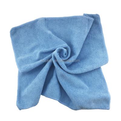 China Sustainable Blue Reusable Microfiber Kitchen Dish Cleaning Towel Set for sale