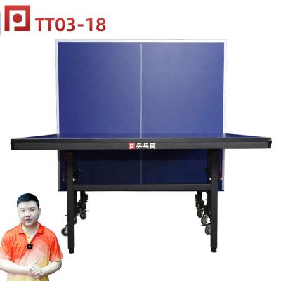 China 18mm PINGPANGWANG TT03-18 Professional Portable Table Tennis Tables Ping Pong Training Equipment In Indoor Mobile OEM for sale