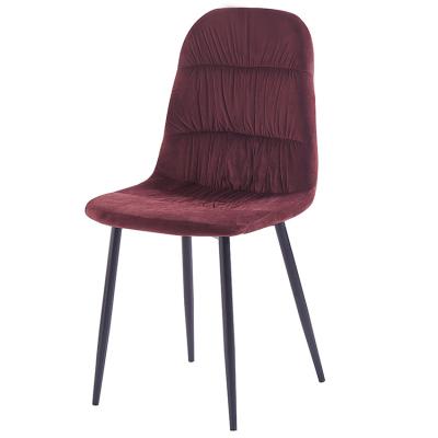 China Nordic Restaurant Wholesale Designer Luxury Upholstered Modern Velvet Dining Chairs Velvet/Fabric Modern Velvet Dining Chair Metal Velvet for sale