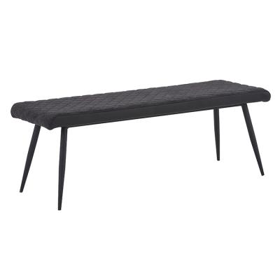 China Modern Velvet Cushion End Bench Soft Upholstered Kitchen Living Room Bench for sale