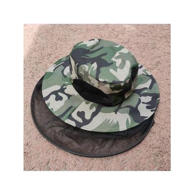 China Nonwoven Fabric Mosquito Hat Can't Be Taken Off Net Hat Para Mosquitoes With Head for sale