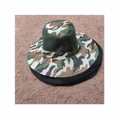 China Wholesale Custom Nonwoven Fabric China Bucket Hat Anti Mosquito Protection Hat Fishing Head Manufacture for sale