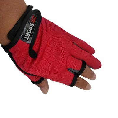 China Adjustable Wrist Strap Promotion Sports Fitness Gloves Lifting Outdoor Tool Fishing Magic Strap Fingerless Glove for sale