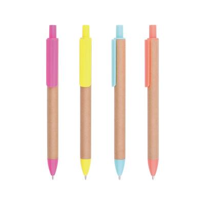 China Extort Pen Recycled Cheap Eco Friendly Novelty Paper Ball Pen for sale