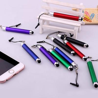 China office & Mini School Pen Stylus Ballpoint Pen with Touch Screen for Smartphone Writing Headset Plug Lanyard Ballpoint Pen for sale