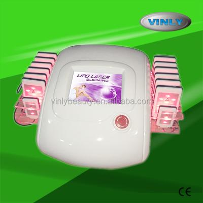 China Hot sale portable weight loss lipolaser slimming machines/lipolaser weight loss with 14 pads for sale