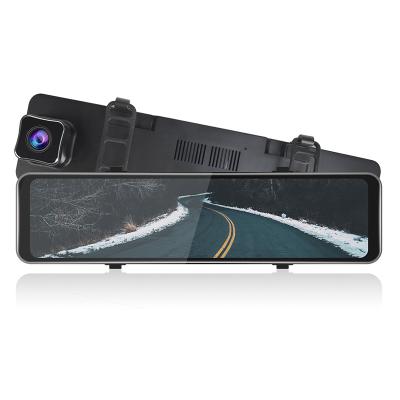 China Support Streaming Media 12 Inch Dashcam Car Black Box Dual Lens 1296P for sale