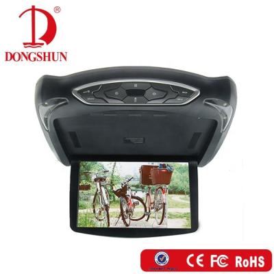 China ABS 13 Inch 1080P USB SD Auto Overhead Roof Mounted Monitor DVD Player for sale