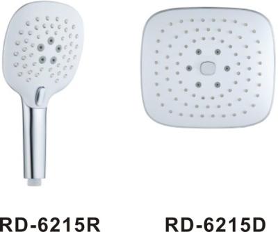 China RD6215&3functions ABS square shower set with button/shower douche/bathroom faucet accessories sprayer/black matt shower for sale