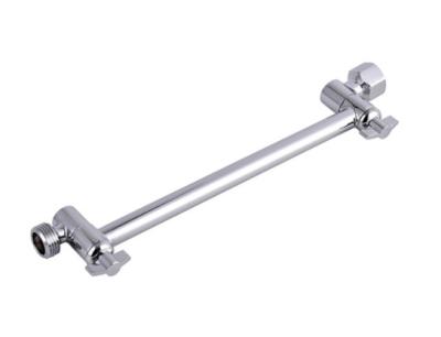 China SS304 Washer Brass Shower Arm , Chromed Brushed Shower Head Extension Arm for sale