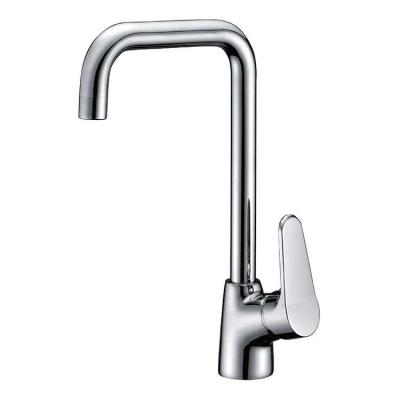 China Kitchen Single Handle Bathroom Sink Faucet Chromed Brushed Mixer Water Tap for sale