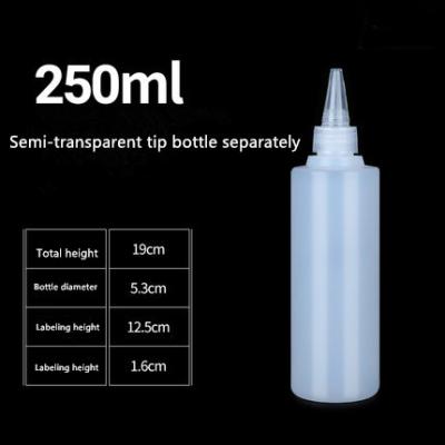 China Household Products Household Products Manufacturer Plastic Directed Bottle Ink Bottle PET Translucent Pointed Bottle for sale