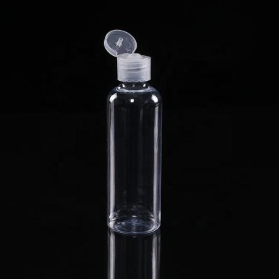 China 100ml Wholesale Cosmetic Cosmetic Flip Cap Transparent Plastic Bottle Empty Portable for sale