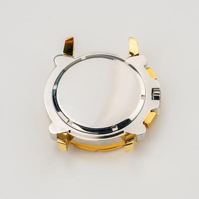 China Logo Cnc Service Automatic Watch Parts Accessories Stainless Steel Luxury Custom Gold Waterproof Case for sale