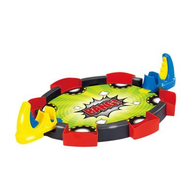 China Mini Good Quality Table Shoot Board Game Plastic Funny Frisbees Board Game Toys for sale