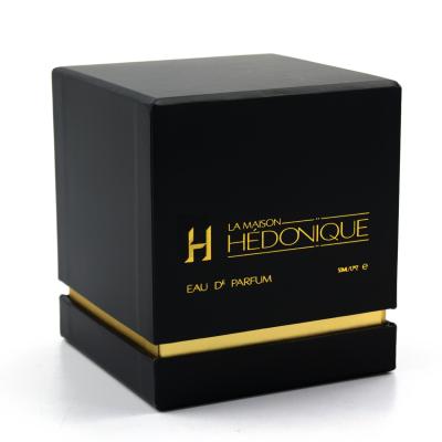 China Wholesale Recycled Materials Custom Black Biodegradable Luxury Candle Box With Logo And Insert for sale