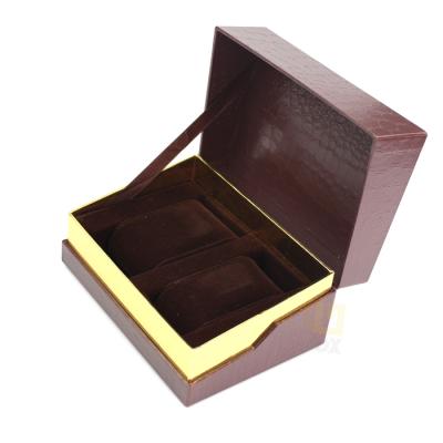 China New Materials Design Recycled Hot Stamping Gifts Texture Paper Packaging Logo Display Custom Watch Box With Insert for sale