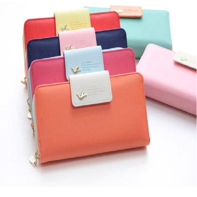 China New Hot Selling Waterproof Women's Purses Leather Fashion Women's Long Color Leather Wallet Wallet For Lady for sale