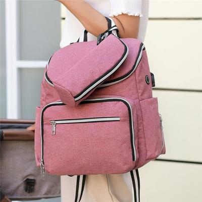 China With Korean Mother's Travel Large Capacity Treasure Bag Fashion USB Backpack Refilling Backpack for sale